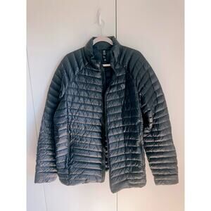 Men's Mountain Hardware Down Puffer Coat Size XXL Black Outdoor Winter AS-IS